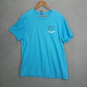 Amazon‎ District T Shirt Mens 2XL Blue Thank To You Together Well Deliver